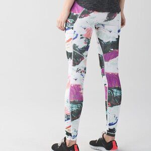 Lululemon Speed Tights Pigment Wave Luxtreme sz 6